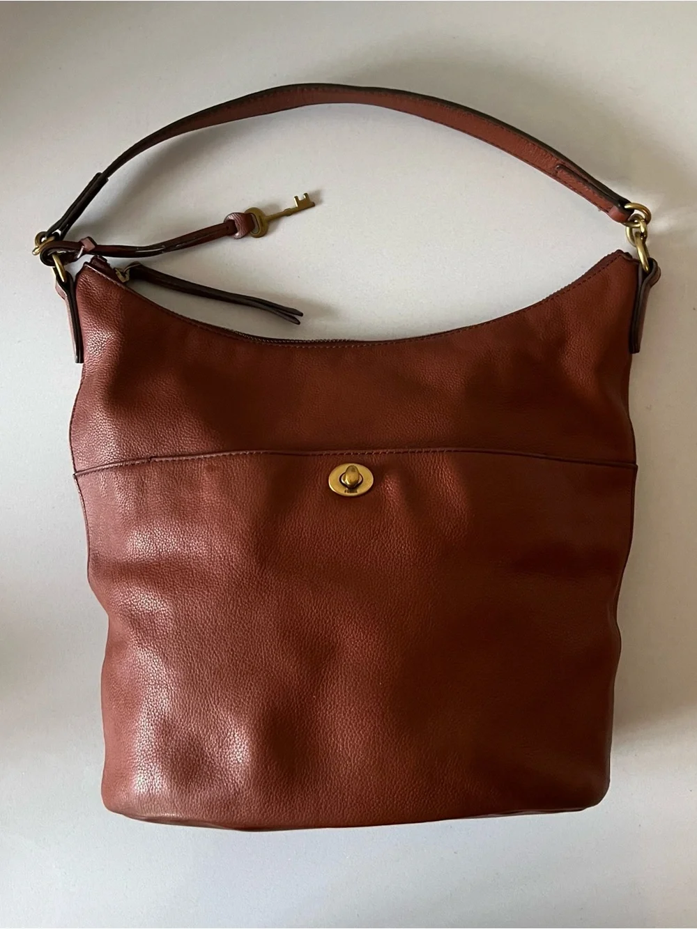 Fossil Talulla Hobo Bag Brandy Leather